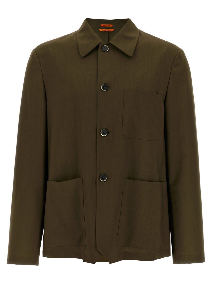 Barena Venezia Barena 'visal' Overshirt In Brown