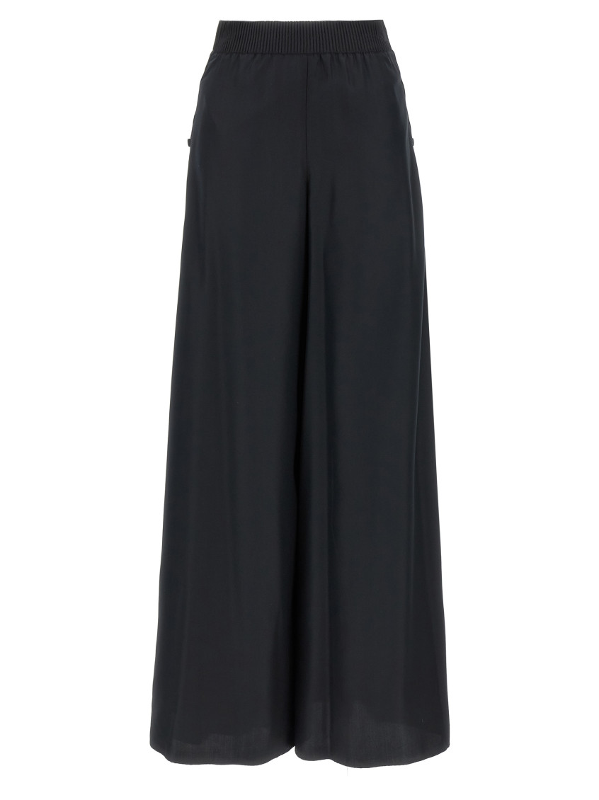 パンツ Giovanni Bedin High-Waist Black Silk Pants Giovanni Bedin High-Waist Black Silk Pants | ShopSimon