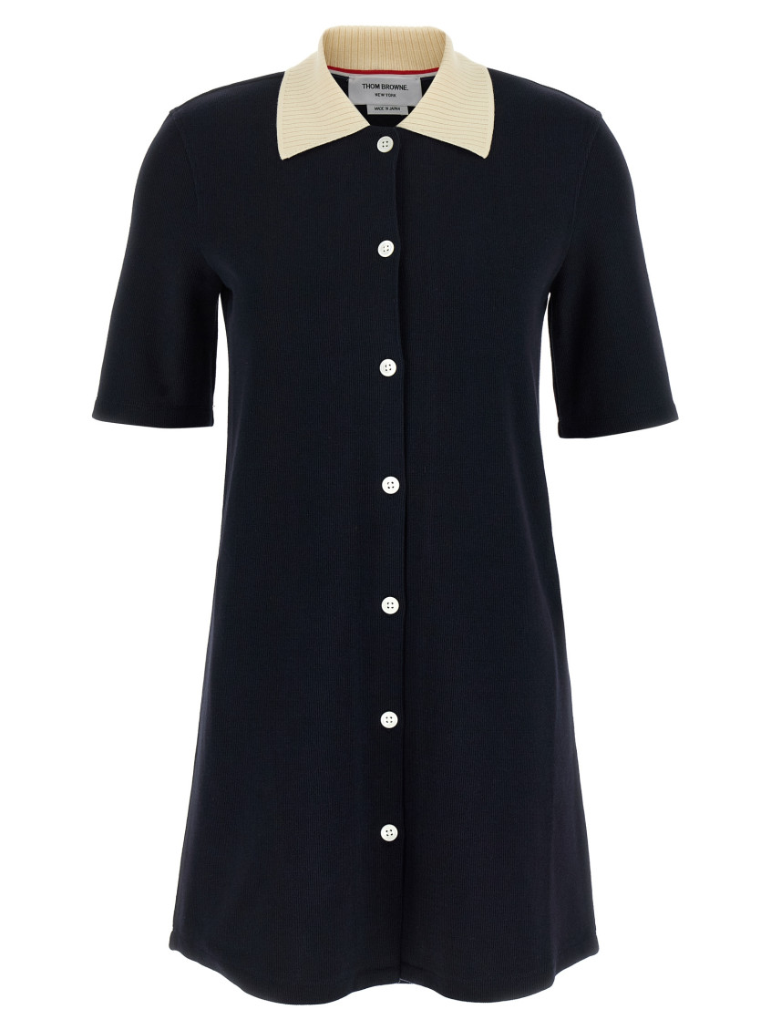 Thom Browne Navy Blue Polo Dress for Women Online USA at
