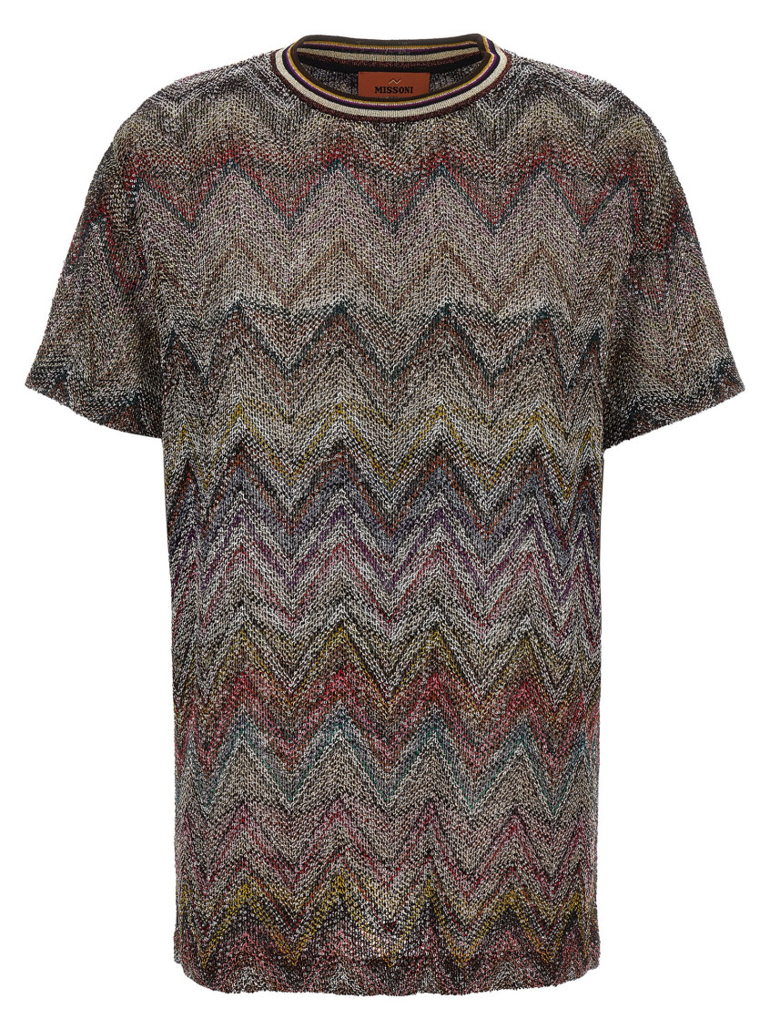 Missoni Multicolor Caperdoni T-shirt In Brown