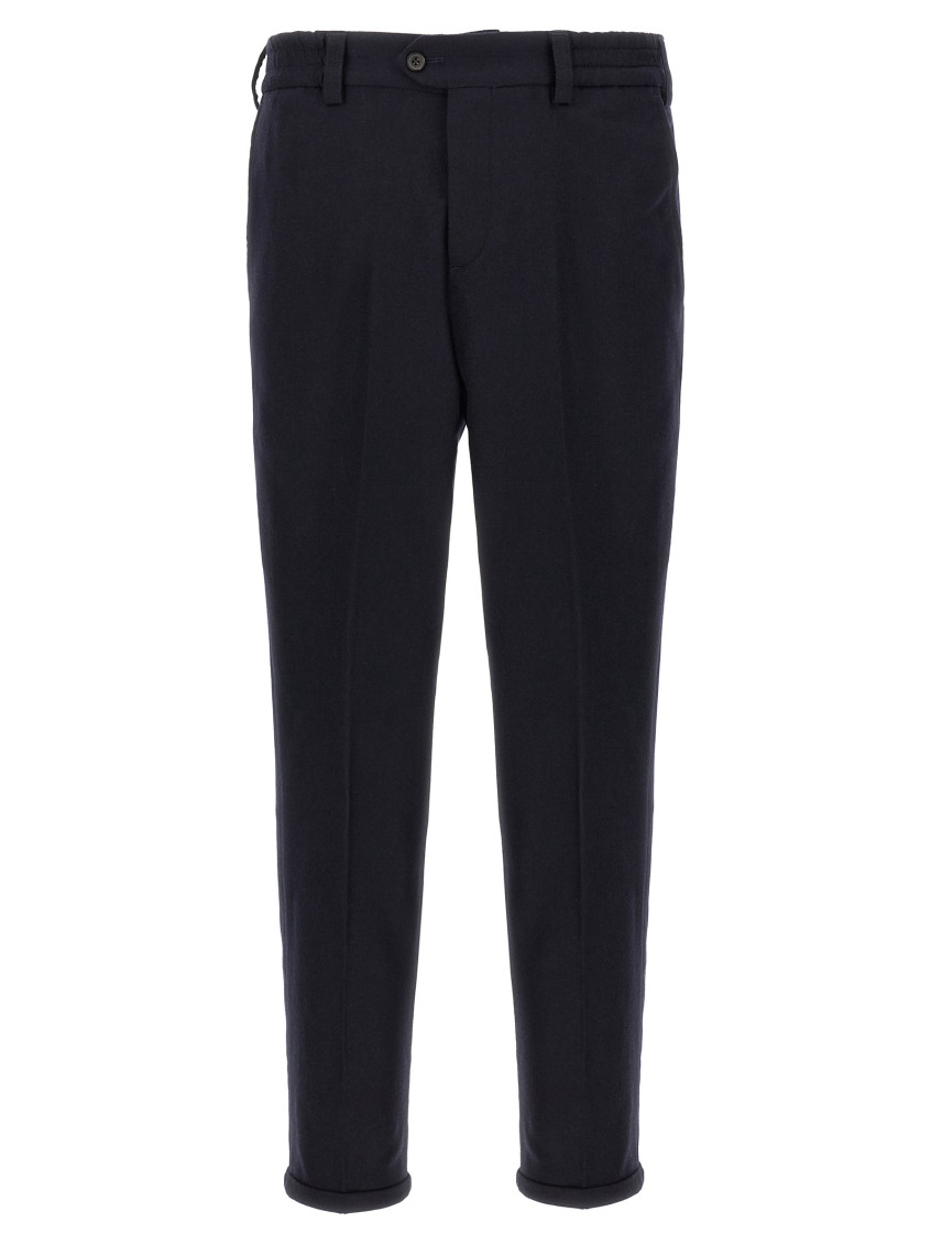 Pt Torino Michael Tailored Wool Trousers In Blue
