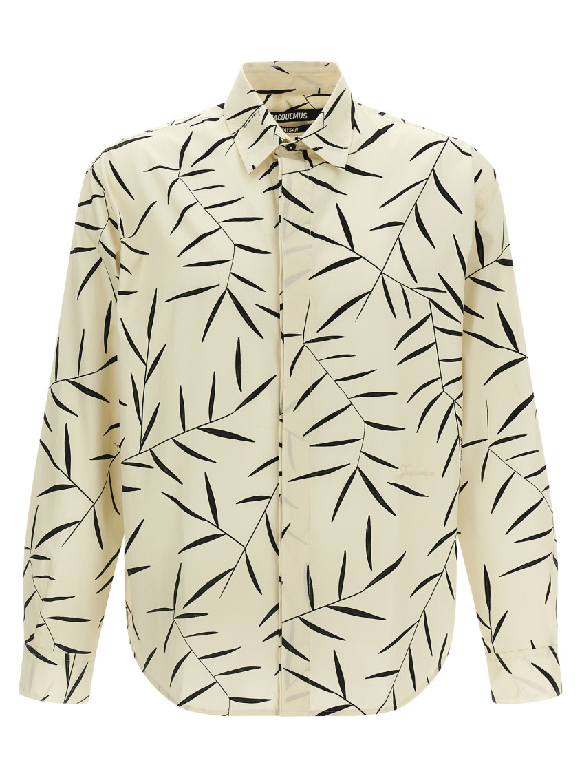 Jacquemus White La Chemise Simon Shirt In Neutral
