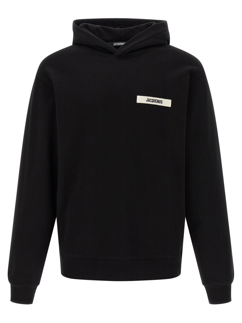 パーカー・フーディ Jacquemus Relaxed Fit Black Hoodie With Drawstring Jacquemus Relaxed Fit Black Hoodie With Drawstring | ModeSens