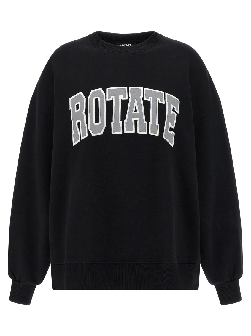 Rotate Birger Christensen Rotate Birgerchristensen Long Sleeve T-shirt In Black