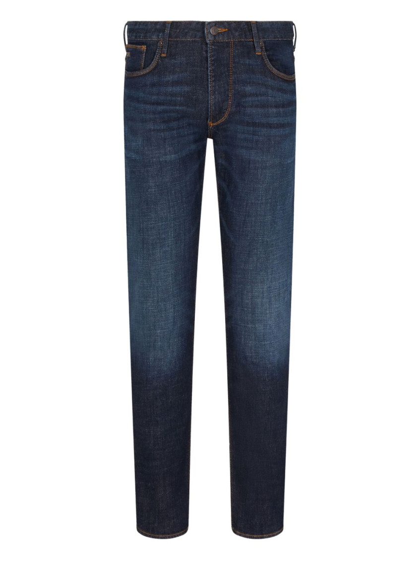 Emporio Armani Denim Cotton Jeans In Blue
