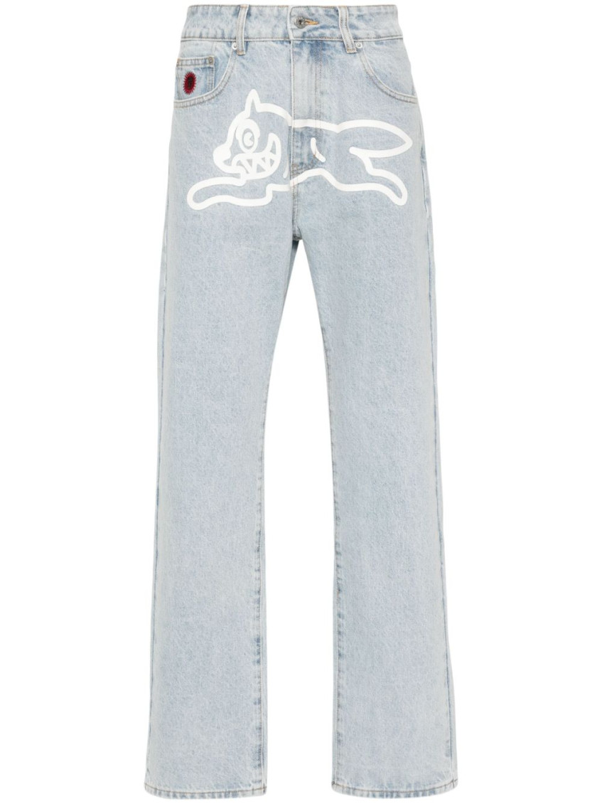Icecream Sky Blue Running Dog Denim Jeans In Blue