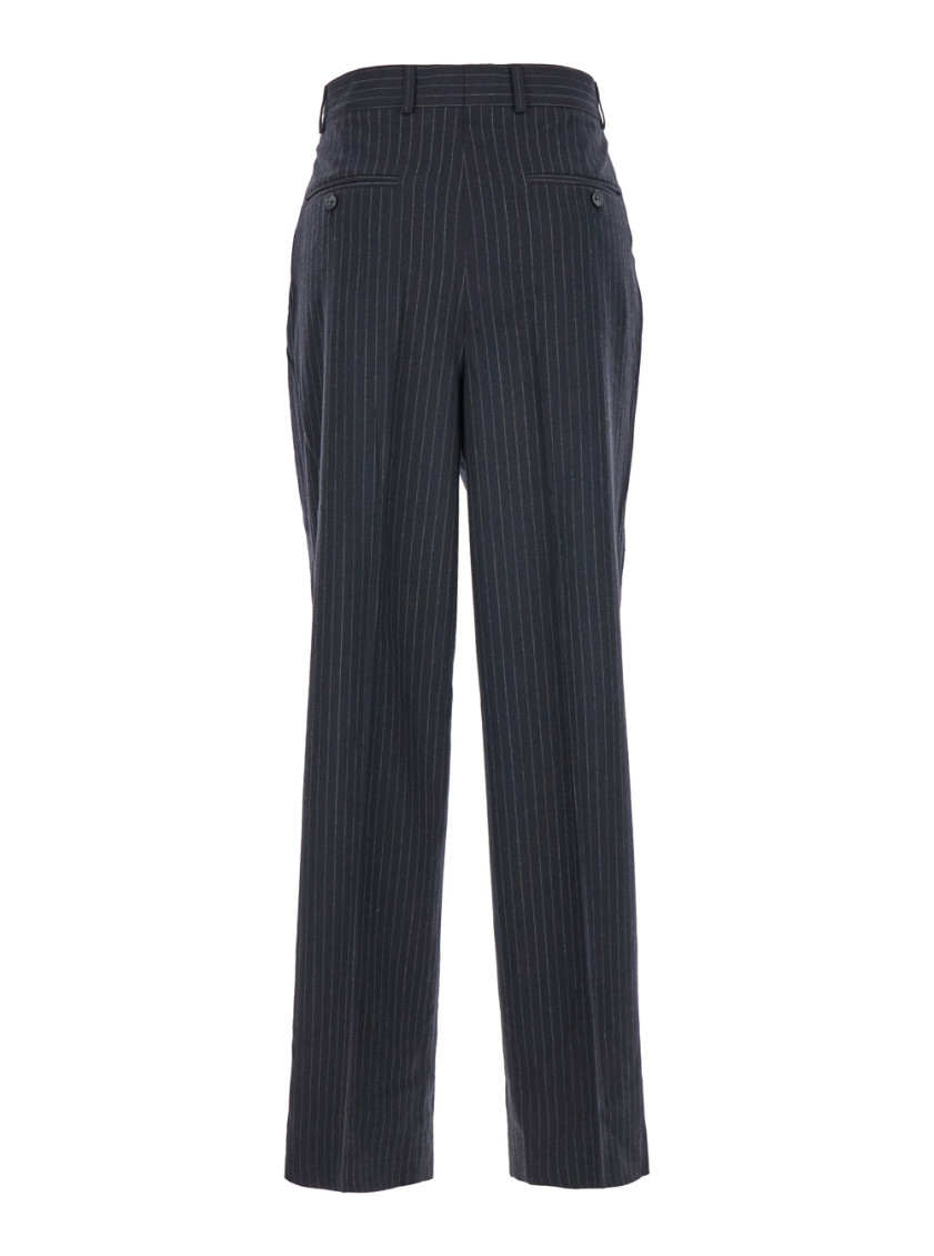 Shop Totême Blue Wide-leg Trousers