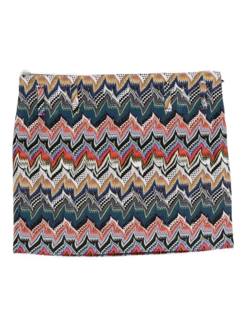 Missoni Mini Skirt In Embroidered Lace In Multi