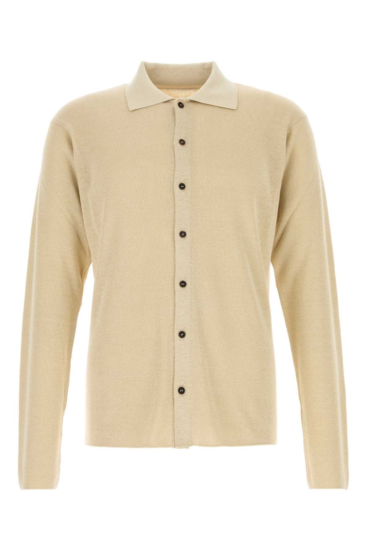 The Row Beige Linen Blend Lorde Cardigan In Beige