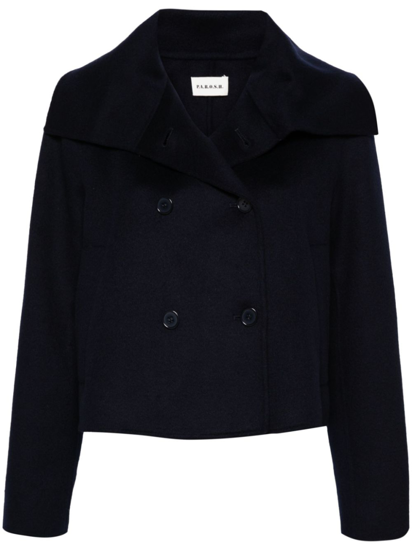 P.a.r.o.s.h Wool Coat In Blue