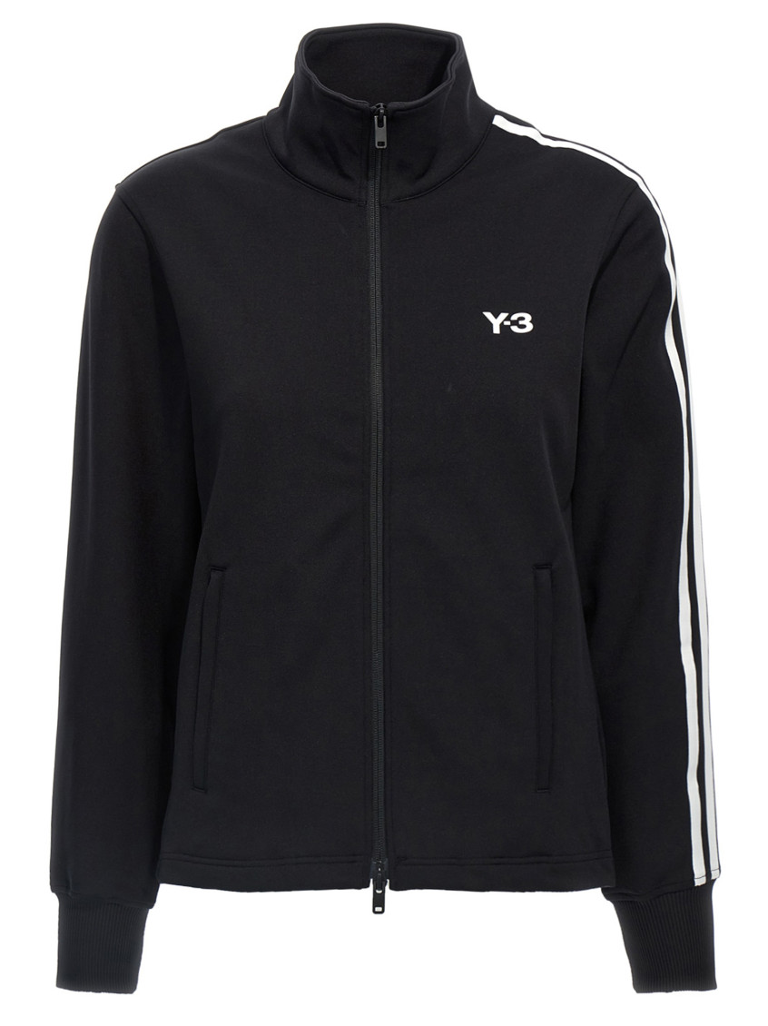 Y-3 Adidas 3-striped Track Top In Black