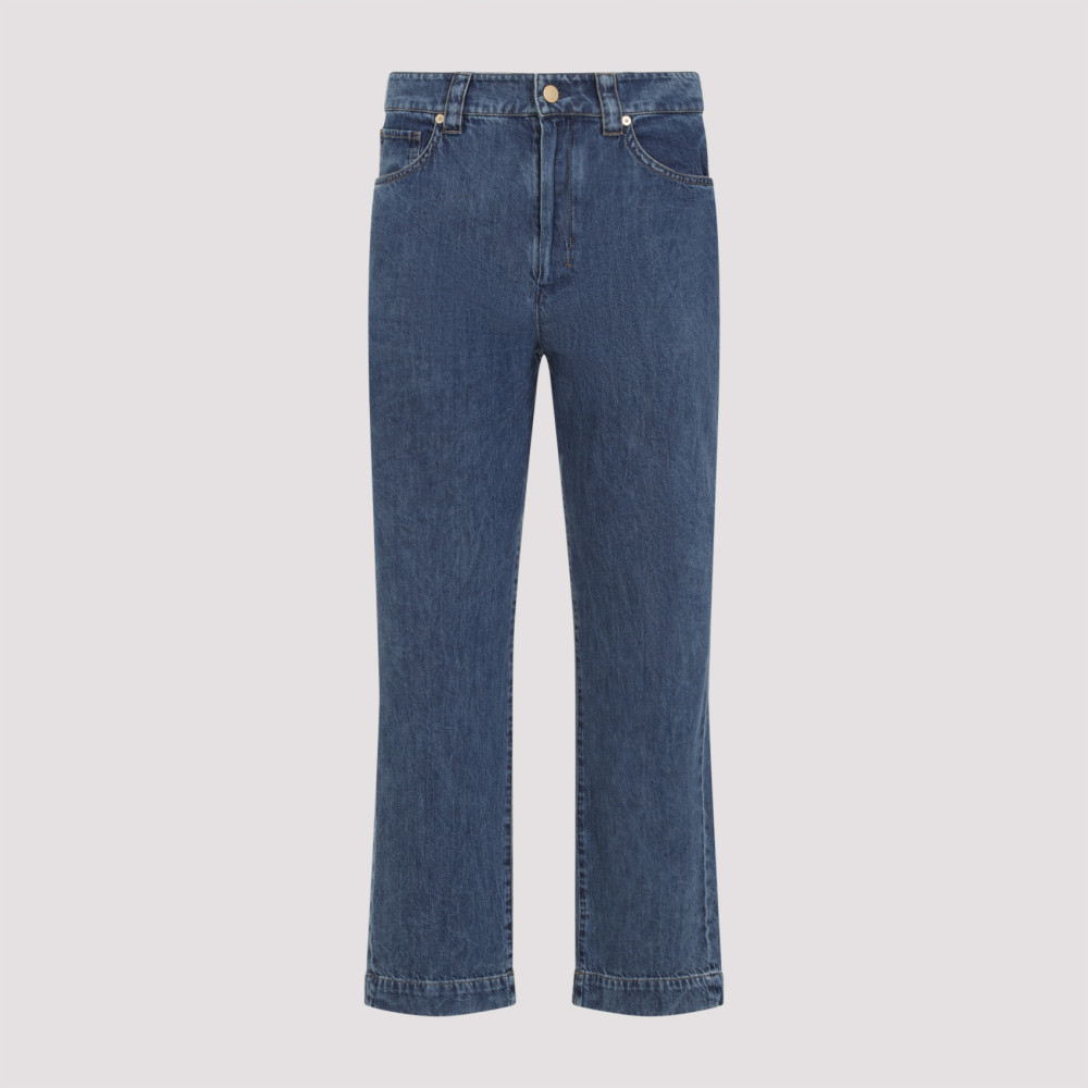 MAX MARA BLUE COTTON JEANS