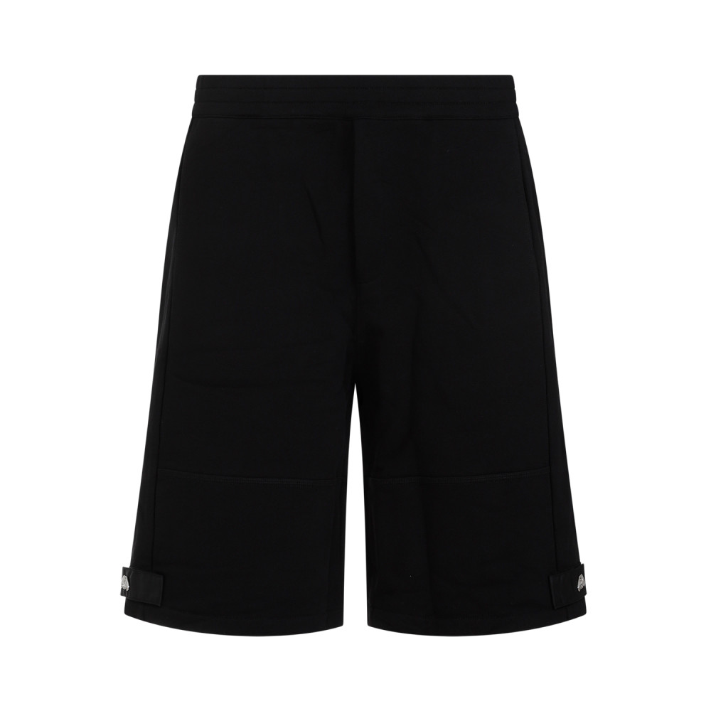 Alexander Mcqueen Cotton, Wool, And Mohair Shorts In Black