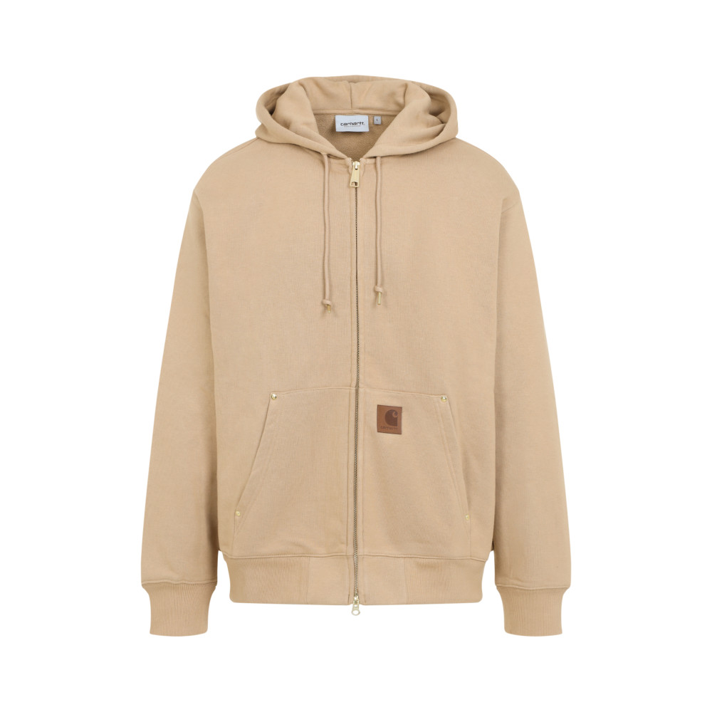 Carhartt Wip Hooded Eldon Sweat Jacket In Brown