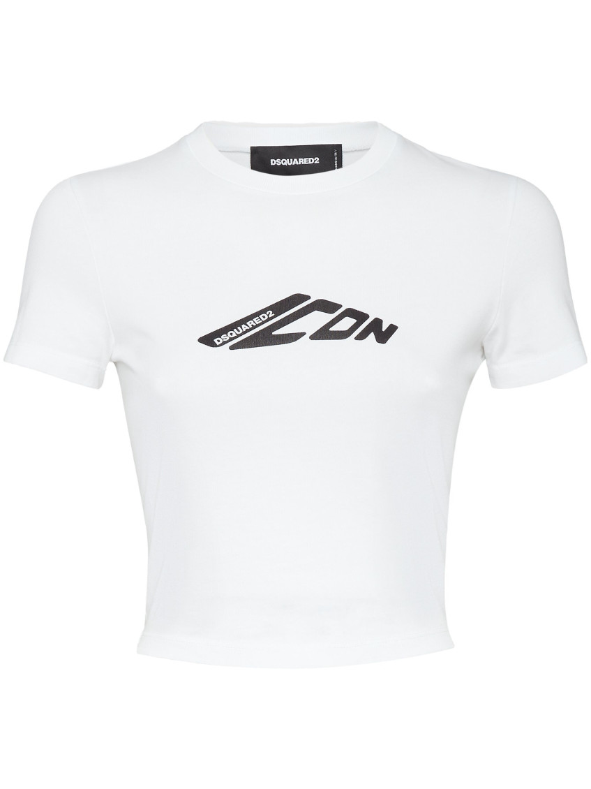 Dsquared2 D2 Icon-print T-shirt In White