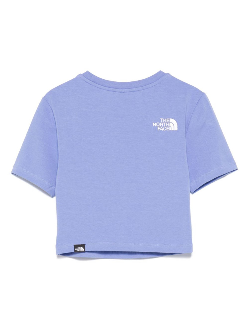 THE NORTH FACE SKY BLUE CROP T-SHIRT