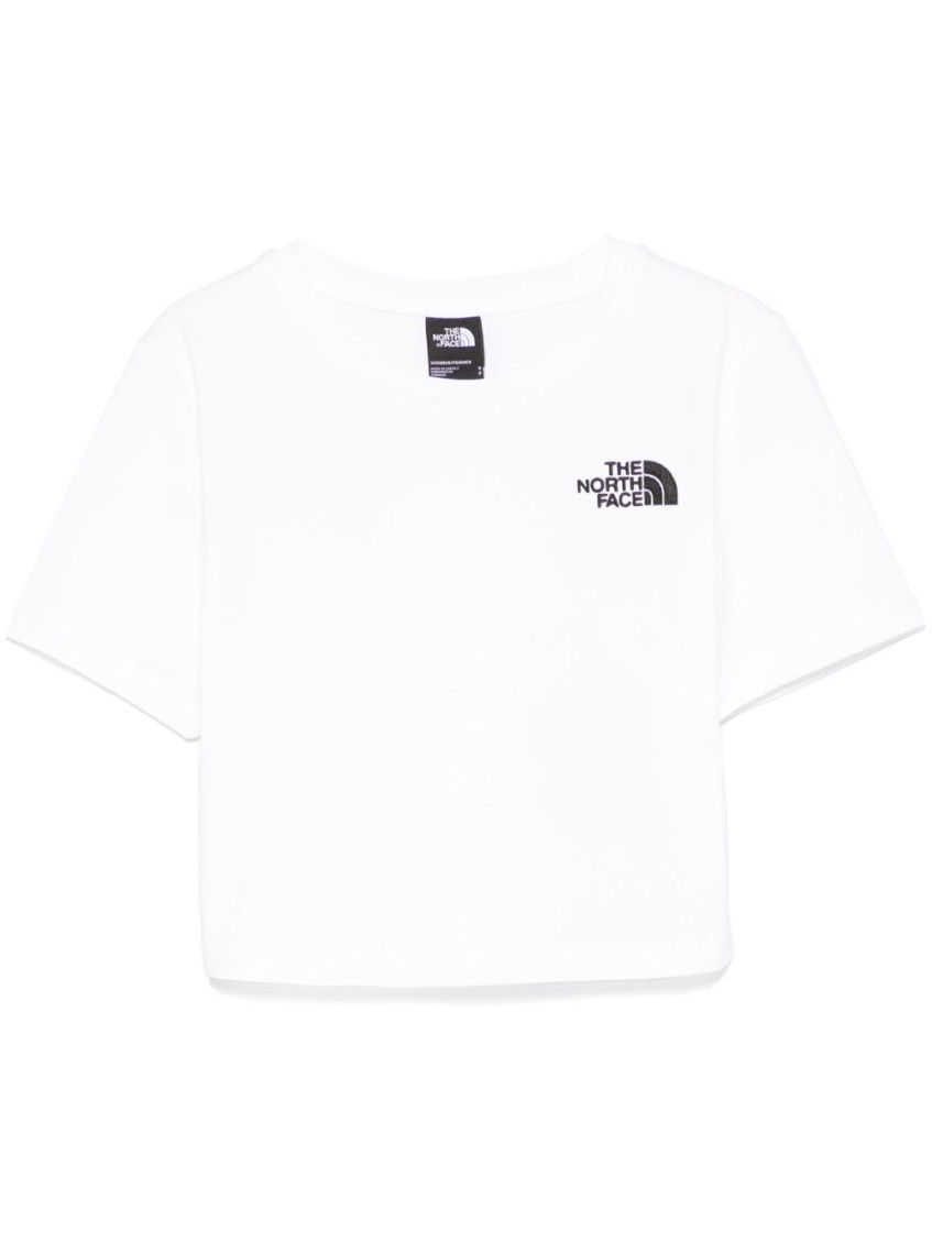 THE NORTH FACE WHITE CROPPED T-SHIRT