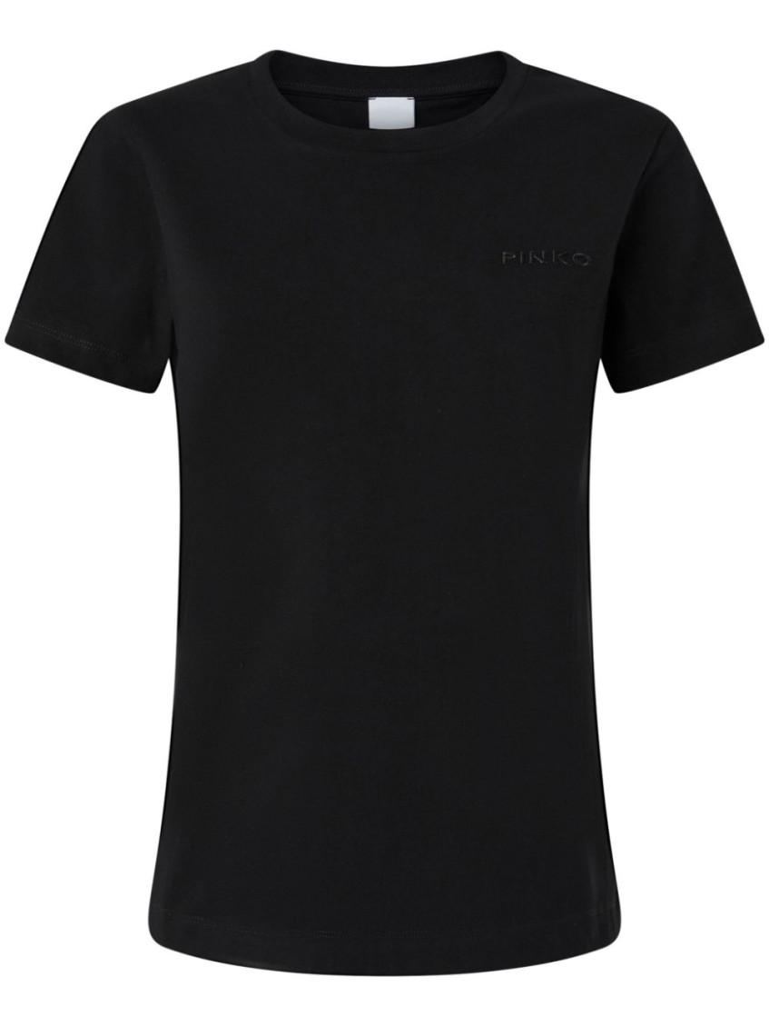 Pinko Bussolotto T-shirt Jersey In Black