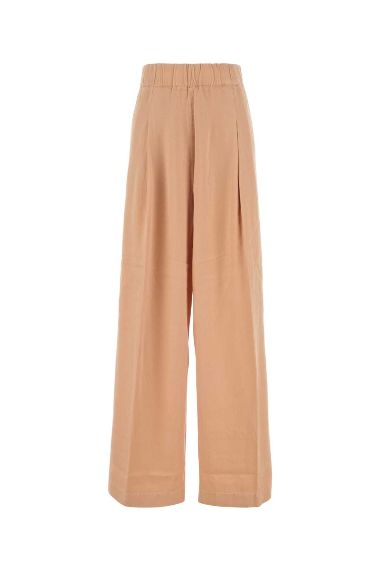 Dries Van Noten Women Salmon Cupro Blend Pila Wide-leg Pant In Peach