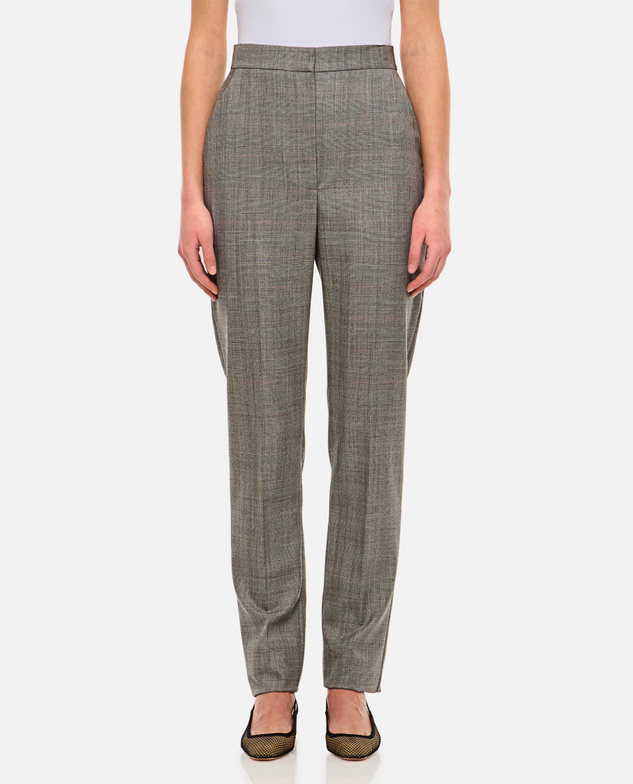 Alexander Mcqueen Slim Fit Trousers With Pockets And Belt Loops In Grey
