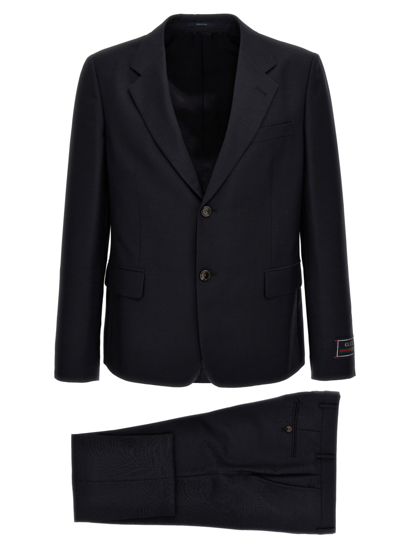 Shop Gucci Navy Blue Elegant Mohair Set