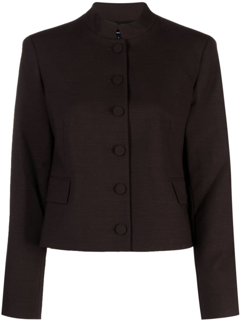 Theory Black Single-breasted Jacket In Black