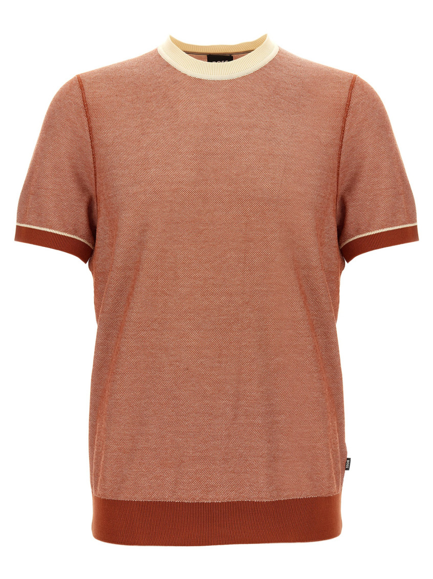 Shop Hugo Boss Orange Crewneck Short Sleeves Sweater