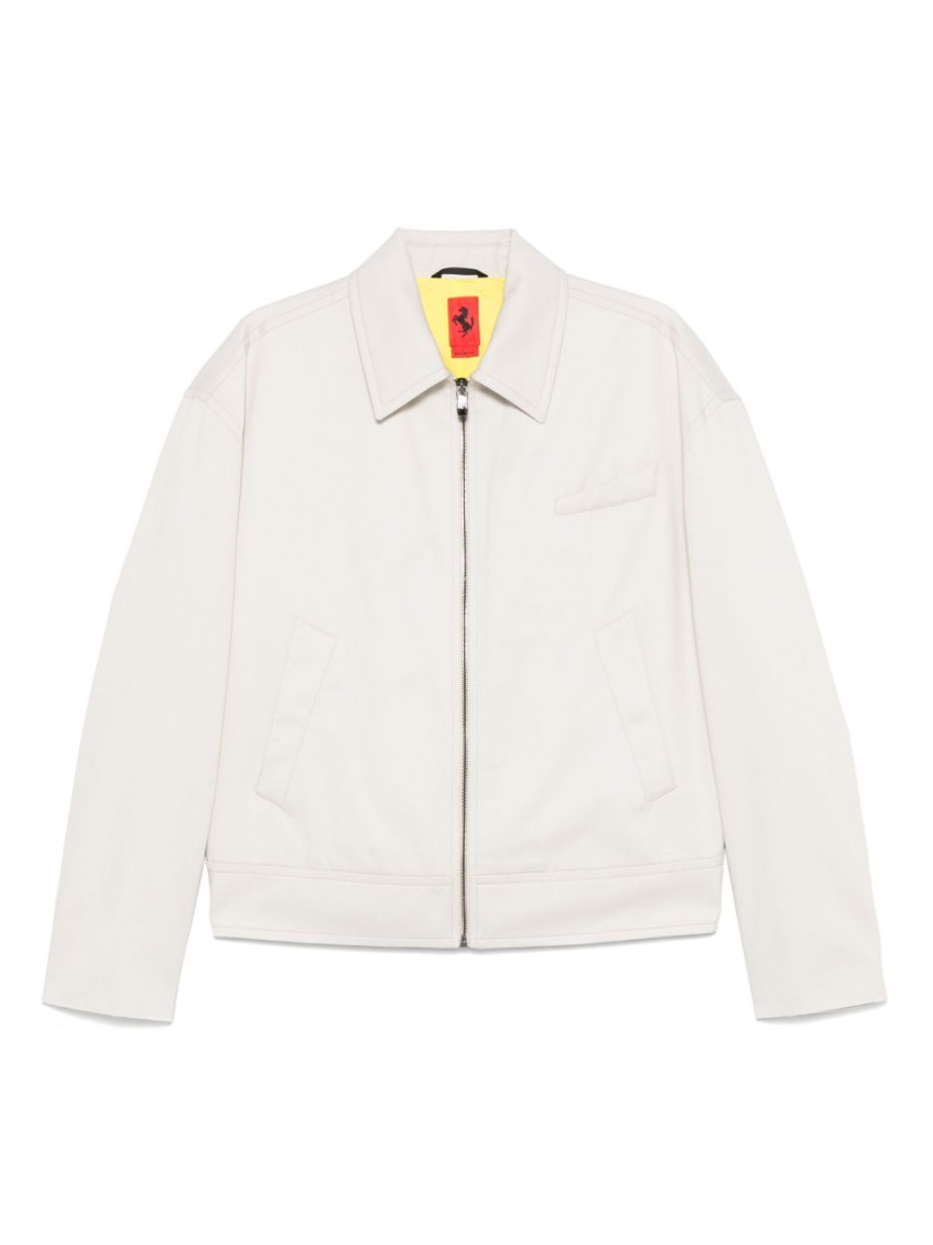 Ferrari Cotton Gabardine Bomber Jacket