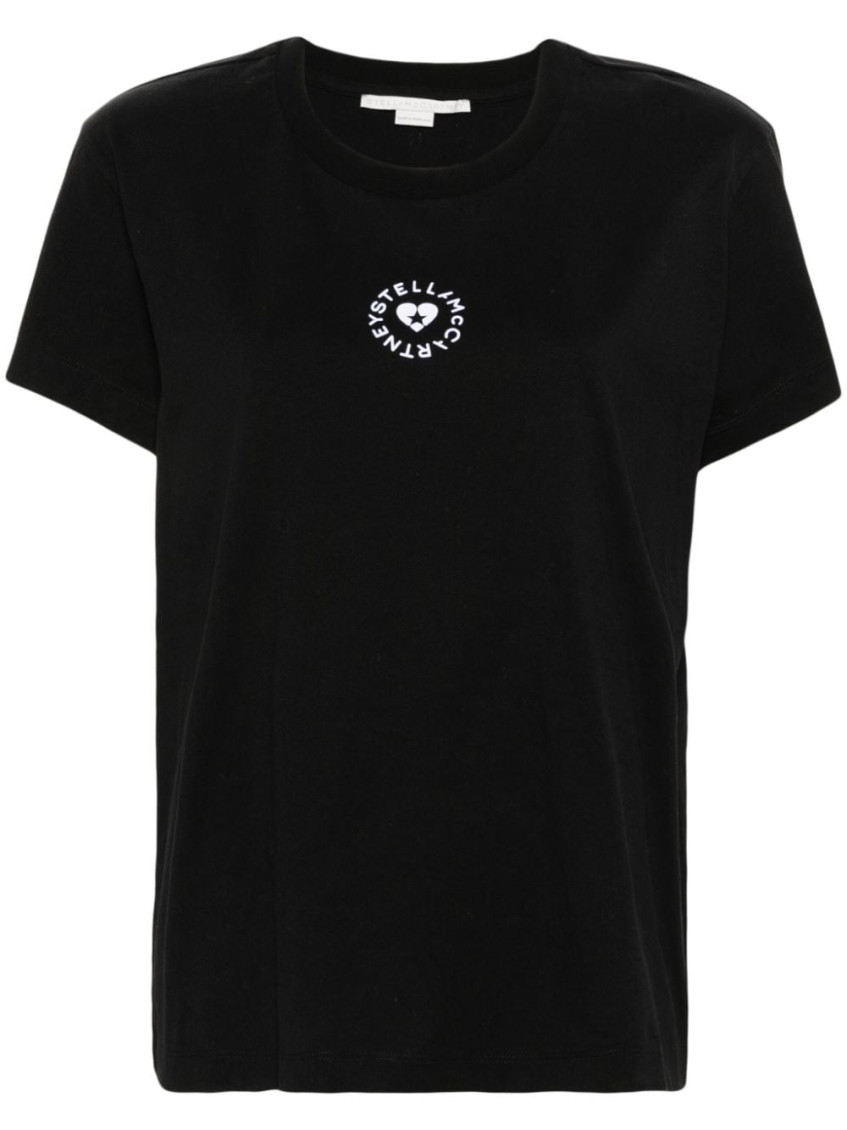 Stella Mccartney Heart Logo Print T-shirt