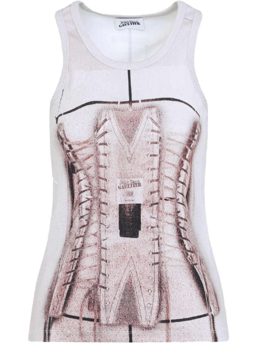 JEAN PAUL GAULTIER PINK CAGE TOP