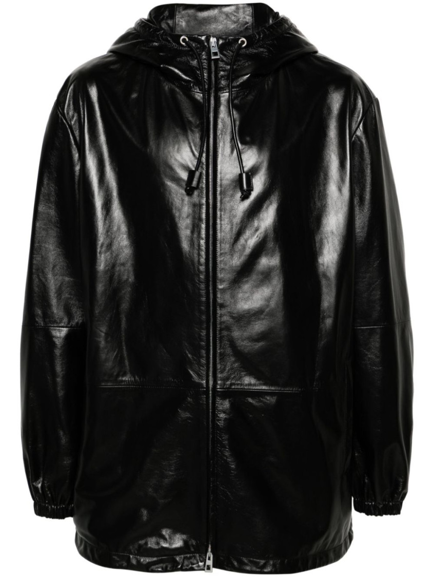 Loewe Black Leather Jacket for Men Online India at Darveys.com