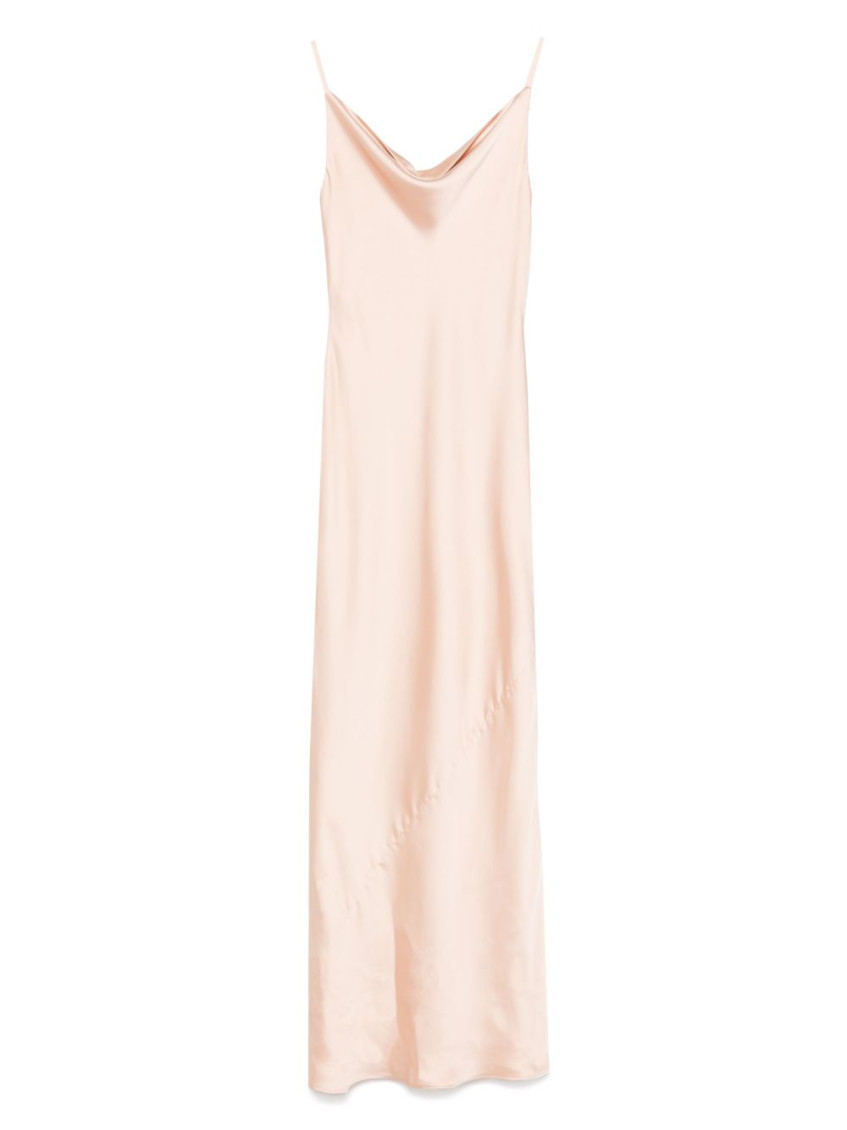 Norma Kamali Maria Slip Gown Dress In Neutral