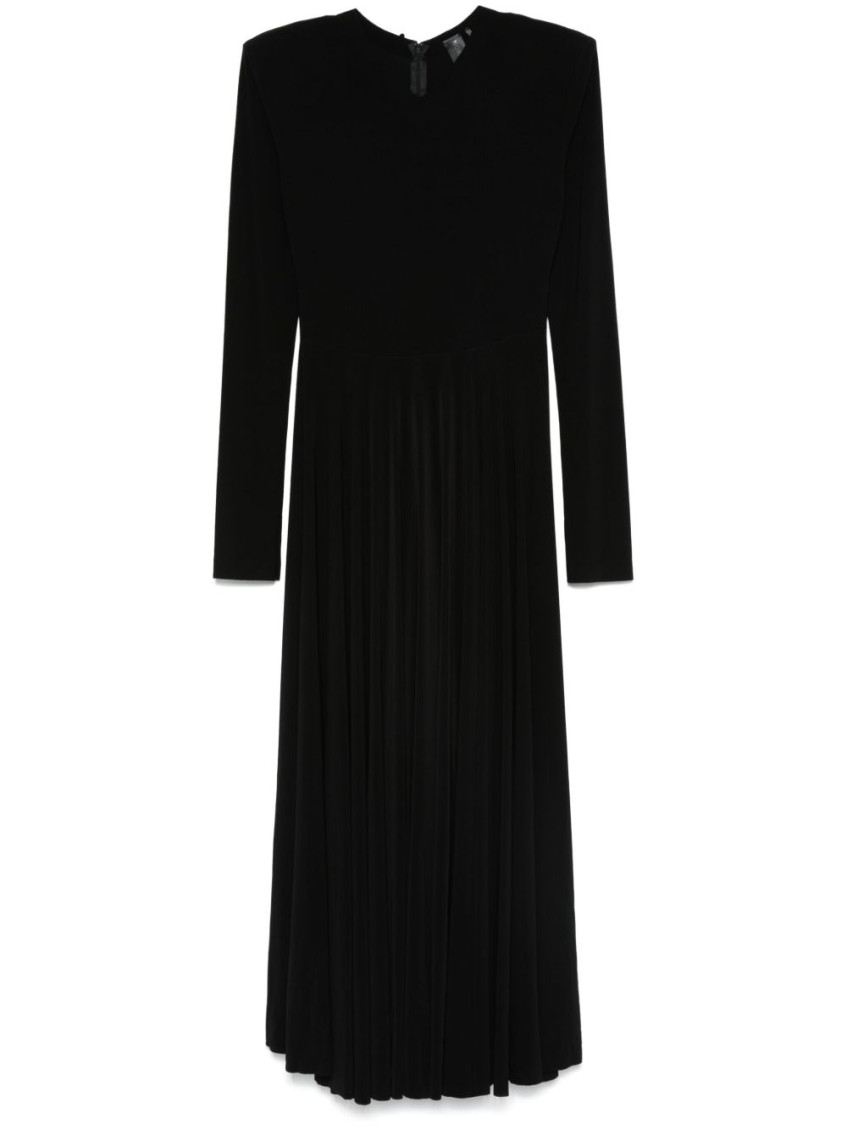 Norma Kamali V-neck Flared Midi Dress