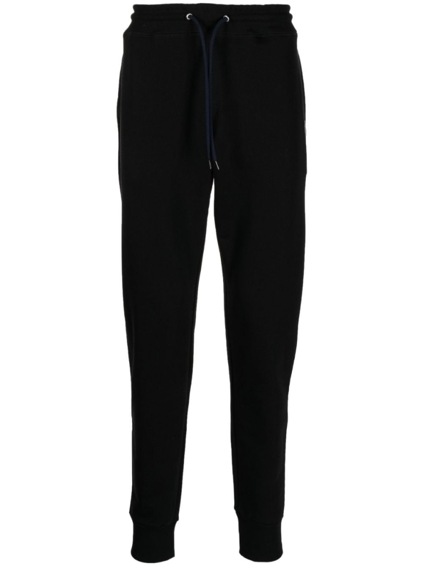 Ps By Paul Smith Ps Paul Smith Zebra Logo Cotton Joggers In Black