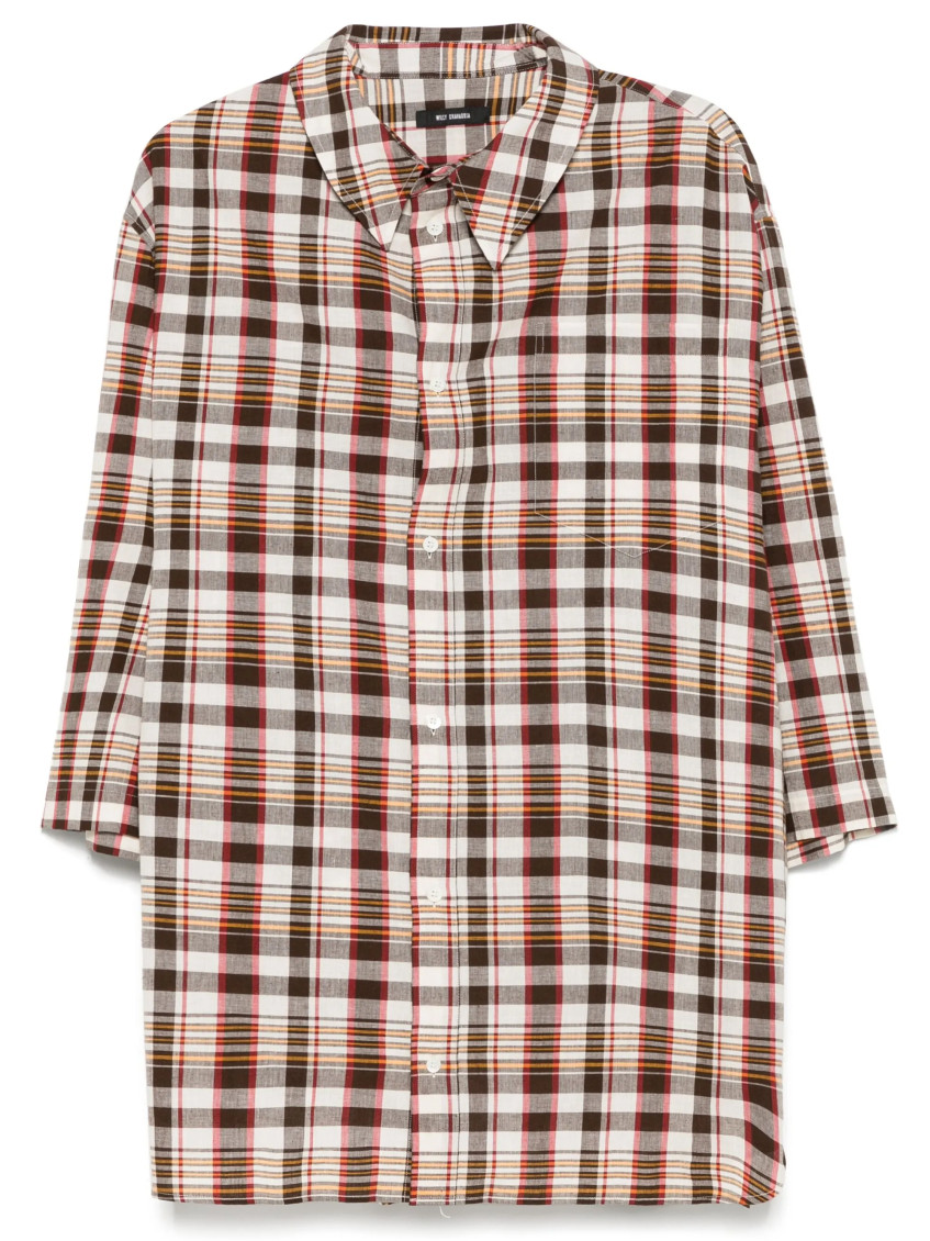 Willy Chavarria Light Brown Hacienda Shirt In Multi