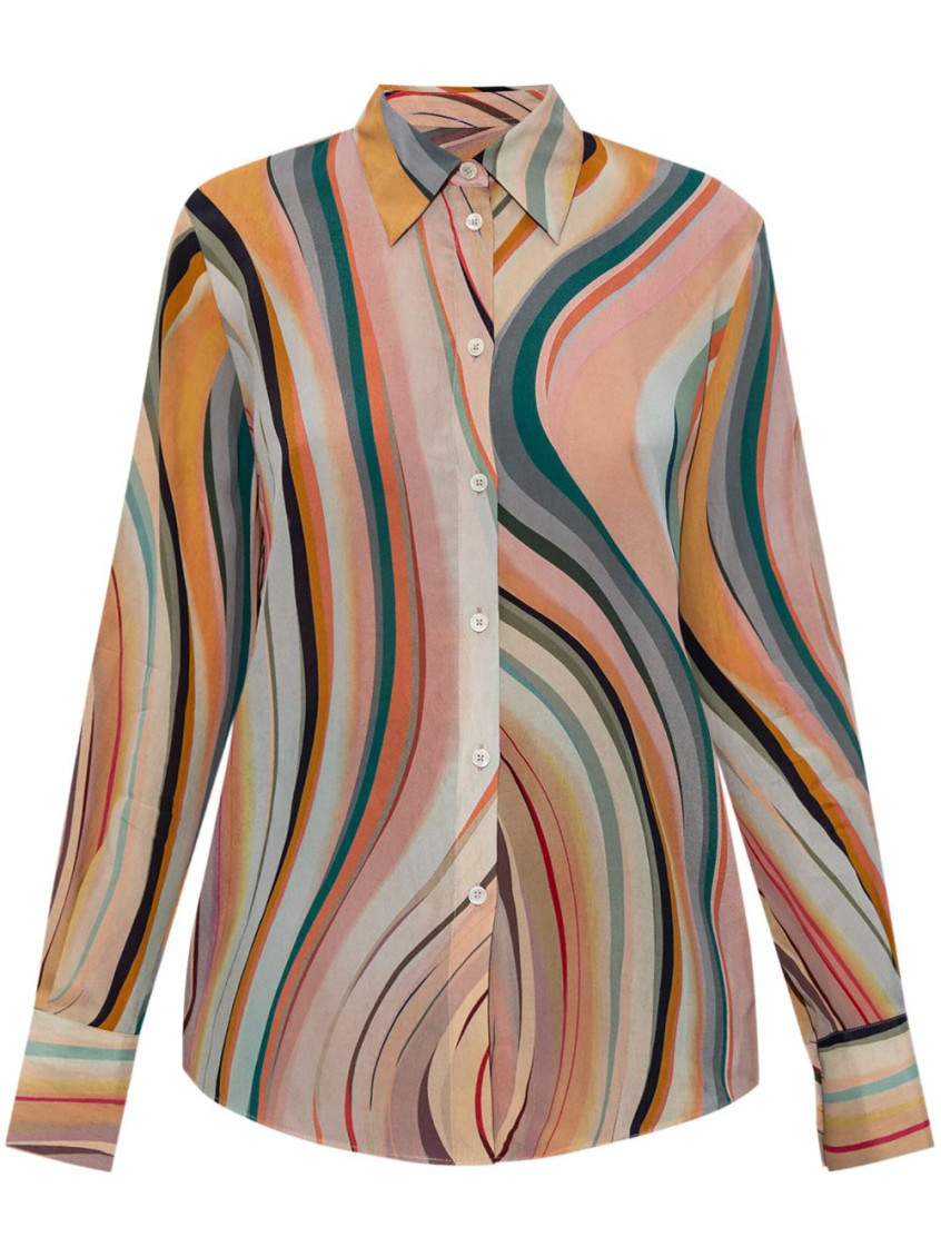 Ps By Paul Smith Ps Paul Smith Shirt With Silk Finish In Pink
