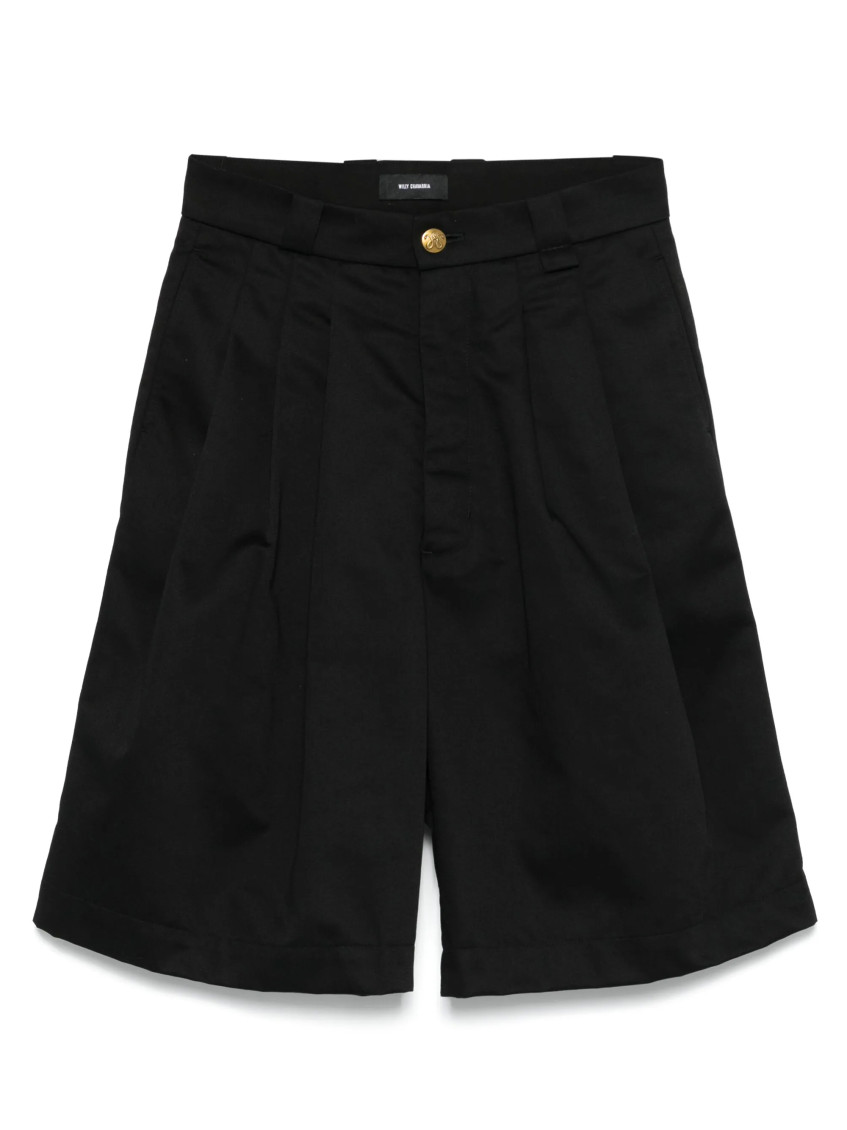 Willy Chavarria Black Borracho Bermuda Shorts In Black