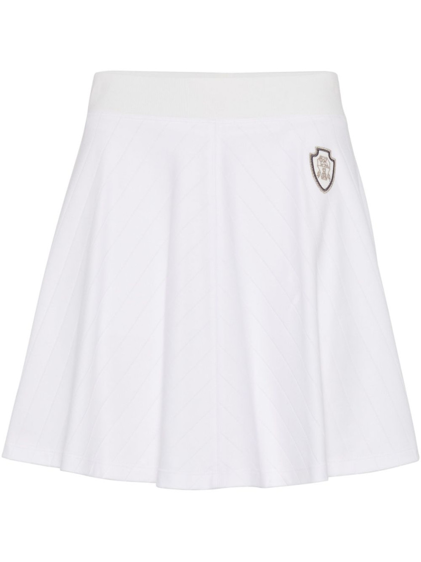 Brunello Cucinelli Women Cotton Mini Skirt