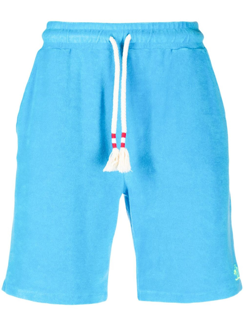 Mc2 Saint Barth Randle Sponge Bermuda Shorts In Blue