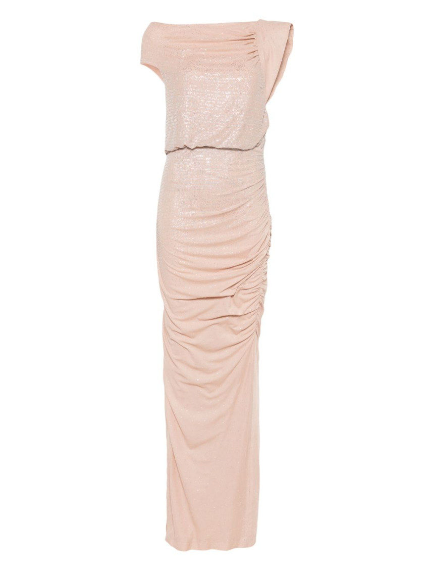 Genny Crystal-embellished Maxi Dress In Pink