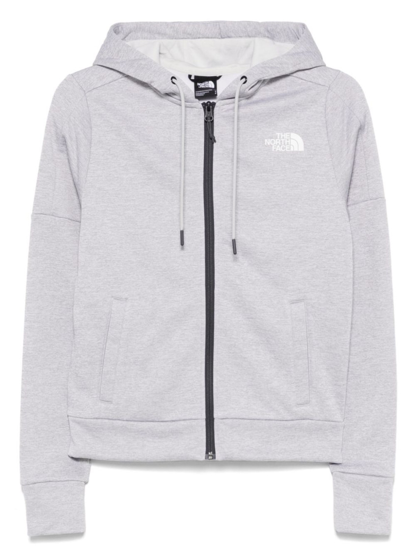 The North Face Grey Reaxion Zip-up Hoodie In Gray
