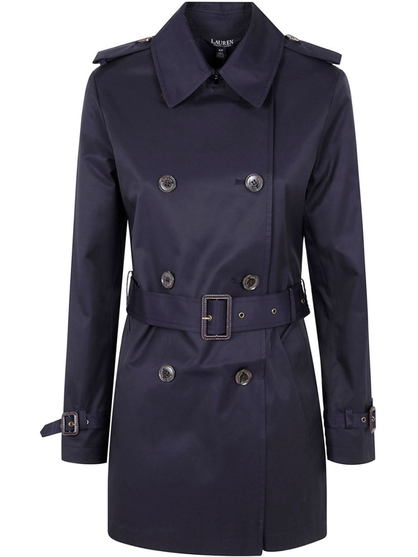 【送料&関税込】Ralph Lauren Double Breast Belt Tr 30 Lined Ralph Lauren Double Breast Belt Tr 30 Lined Coat In Blue