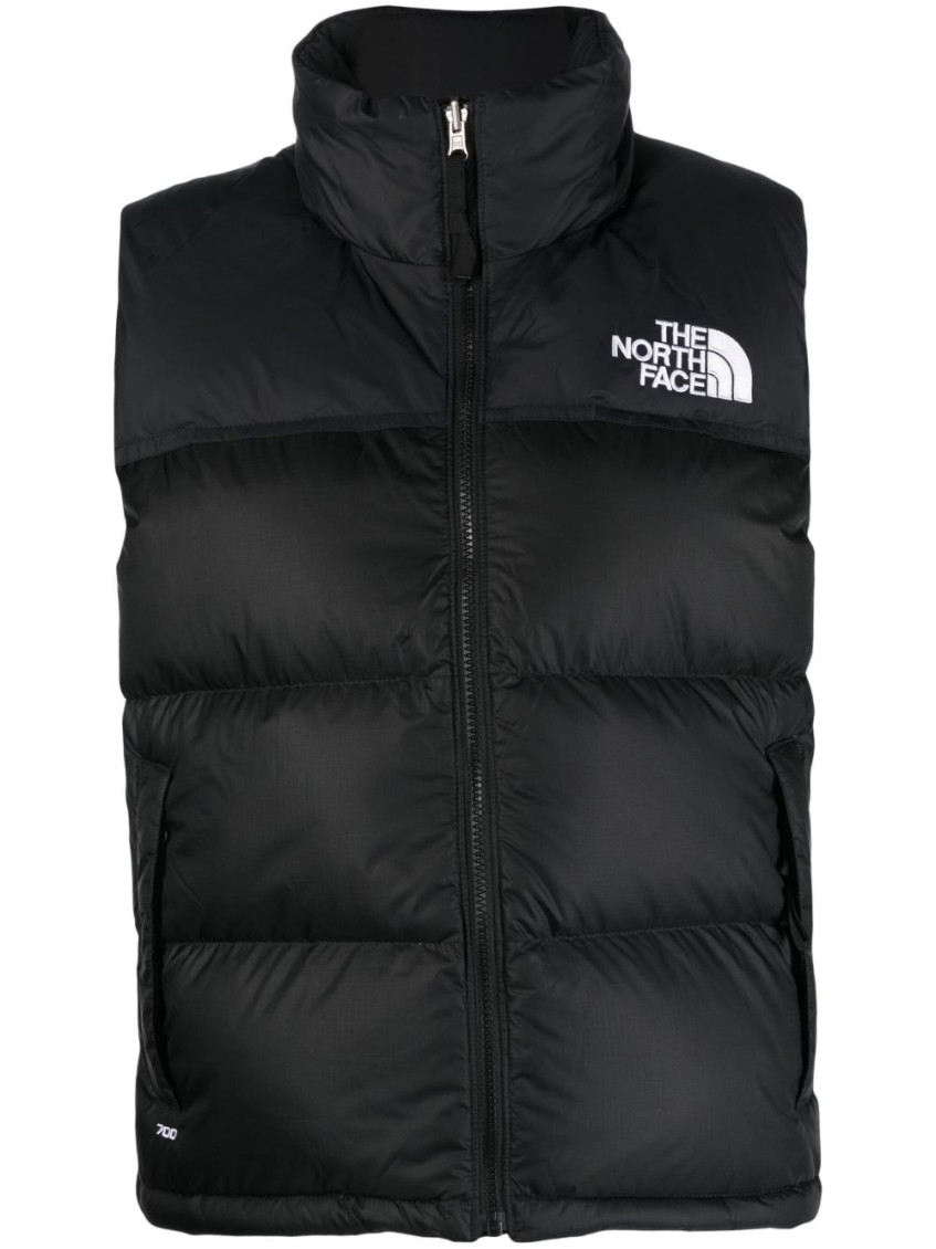 The North Face 1996 Retro Nuptse Sleeveless Puffer Jacket In Black