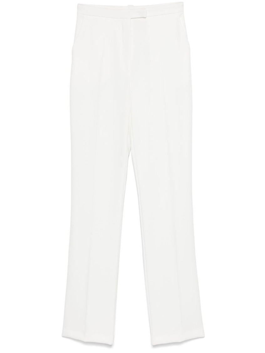 Patrizia Pepe White Tailored Tapered Trousers