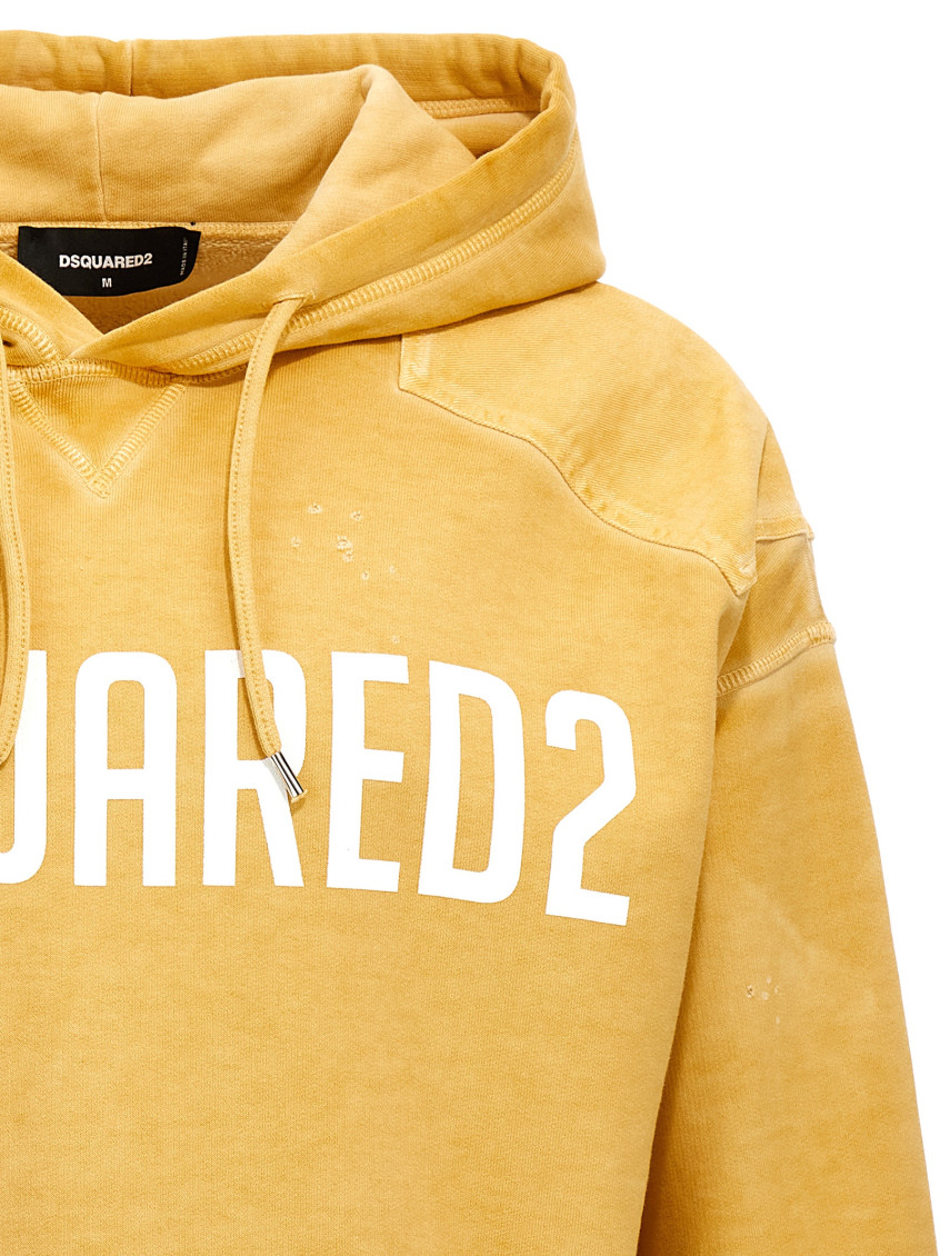 Dsquared2 Yellow Cipro Fit Hoodie for Men Online India at