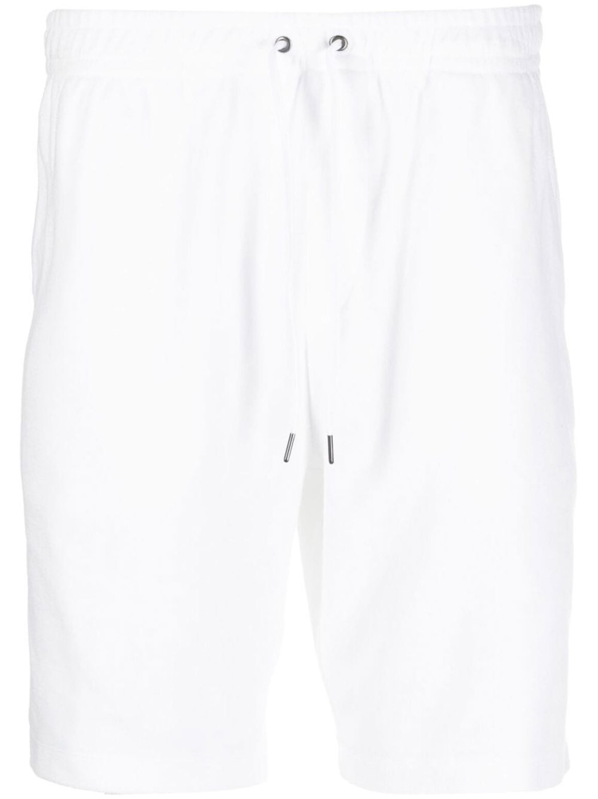 Polo Ralph offers Lauren white fleece shorts