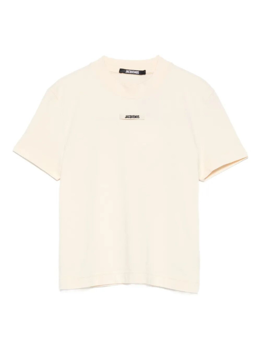 Jacquemus Beige The Gros Grain T-shirt In Sand