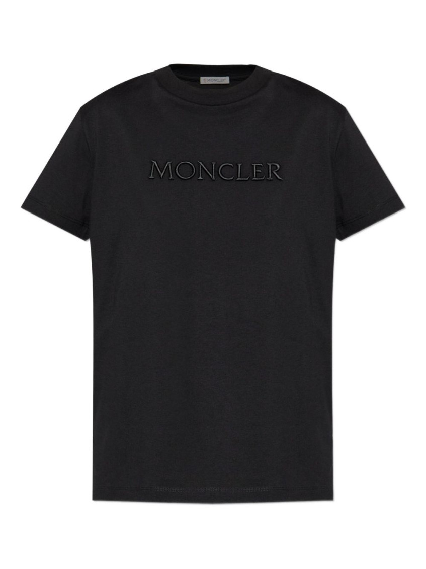 Moncler Black Logo Cotton T-shirt