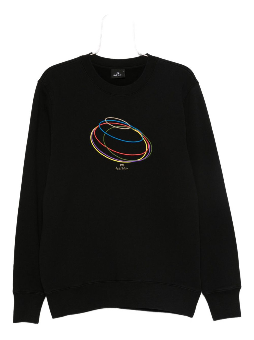 Ps By Paul Smith Ps Paul Smith Rings Cotton Sweatshirt In Black