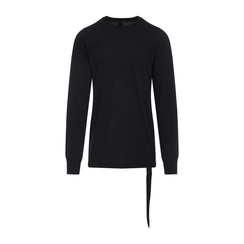Rick Owens Black Crewneck T-shirt In Black